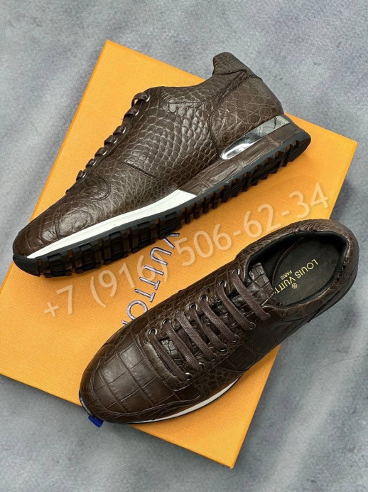 Кроссовки из кожи крокодила  Louis Vuitton 21081