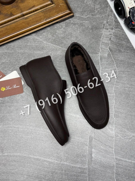 Лоферы Loro Piana на меху 5391 14