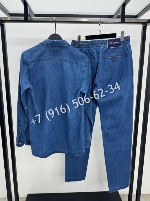 Костюм из денима KITON 18738 2