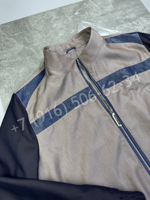 Ветровка Stefano Ricci с кожей страуса 28663