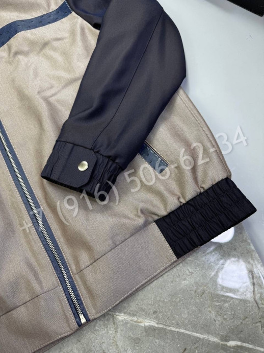 Ветровка Stefano Ricci с кожей страуса 28663