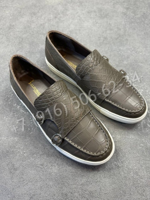 Лоферы Billionaire из кожи крокодила 28763