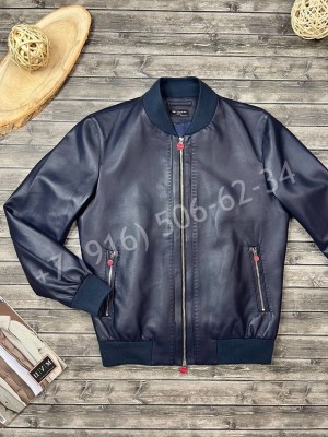 Кожаная куртка Kiton 22083
