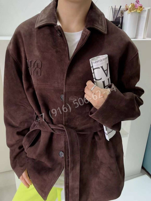 Куртка MIU MIU замша 34266