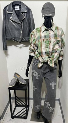 Джинсы CHROME HEARTS 34466