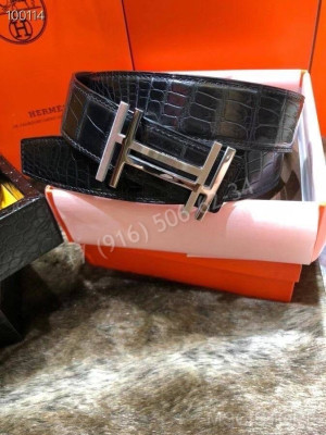 Ремень из кожи крокодила Hermes 10261