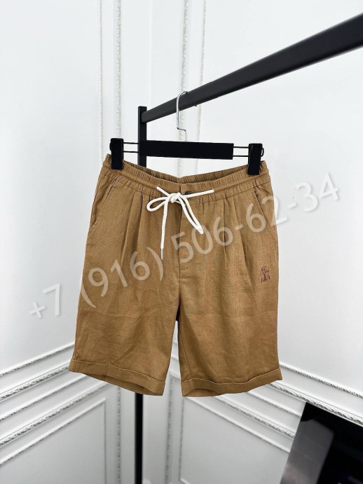 Шорты из льна Brunello Cucinelli 30062