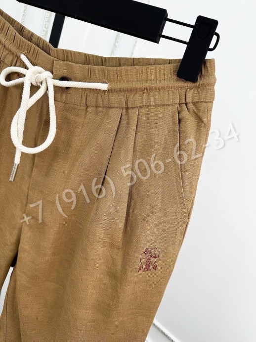 Шорты из льна Brunello Cucinelli 30062