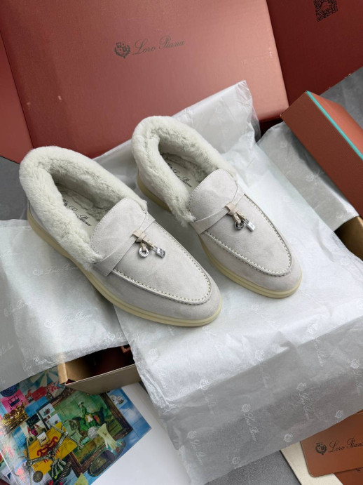 Лоферы Loro Piana на меху 12411