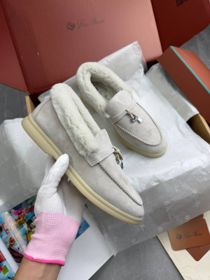 Лоферы Loro Piana на меху 12411