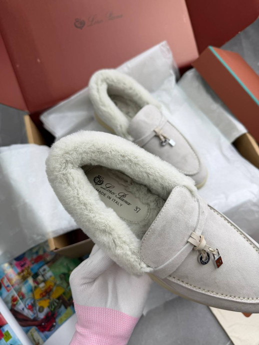 Лоферы Loro Piana на меху 12411