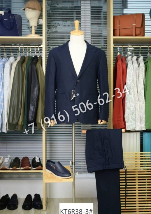 Льняной костюм KITON 18996 3