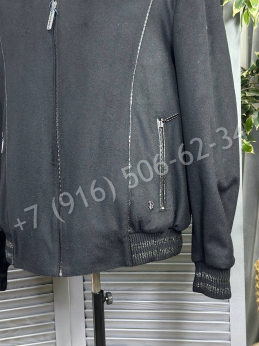 Кашемировая куртка Stefano Ricci со вставки кожи питона / на меху 23611