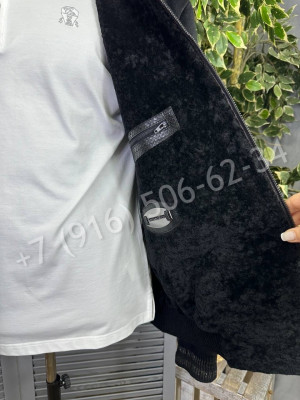 Кашемировая куртка Stefano Ricci со вставки кожи питона / на меху 23611