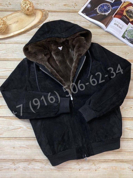 Замшевая куртка Brunello Cucinelli на меху 24356