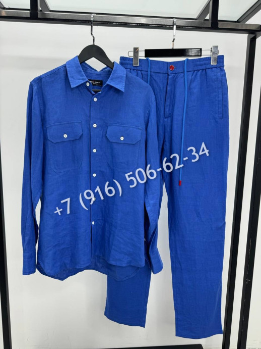 Льняной костюм KITON 15047 7