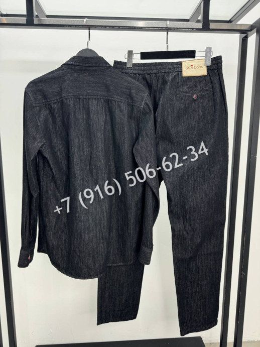 Костюм из денима KITON 18738 4