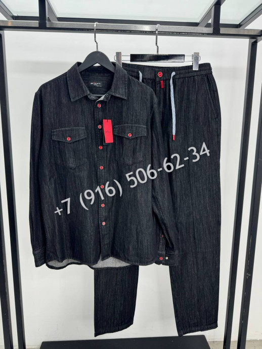 Костюм из денима KITON 18738 4