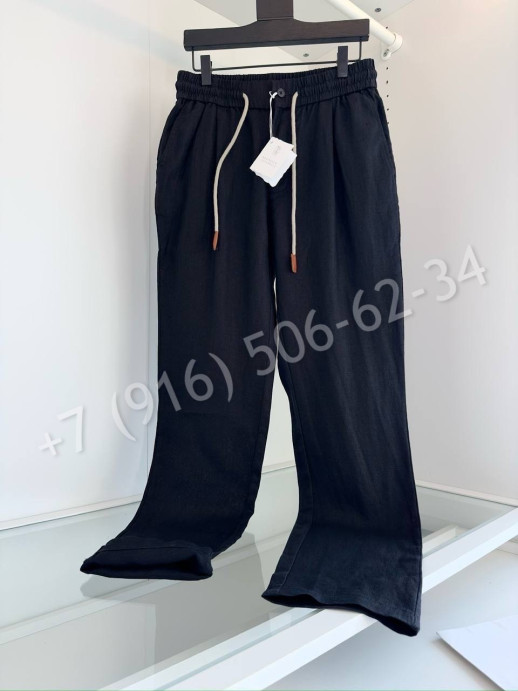 Брюки из льна Brunello Cucinelli 27462