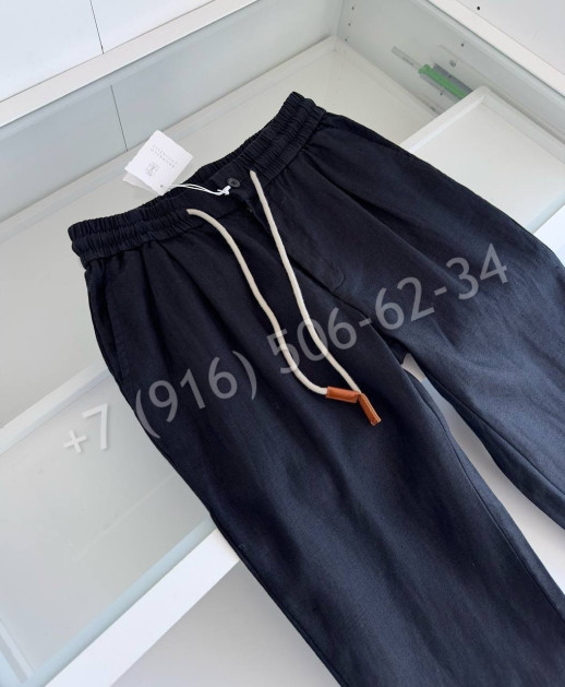 Брюки из льна Brunello Cucinelli 27462
