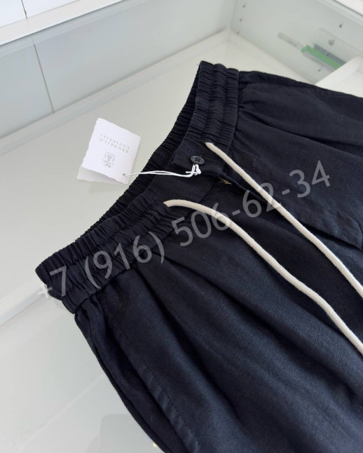 Брюки из льна Brunello Cucinelli 27462