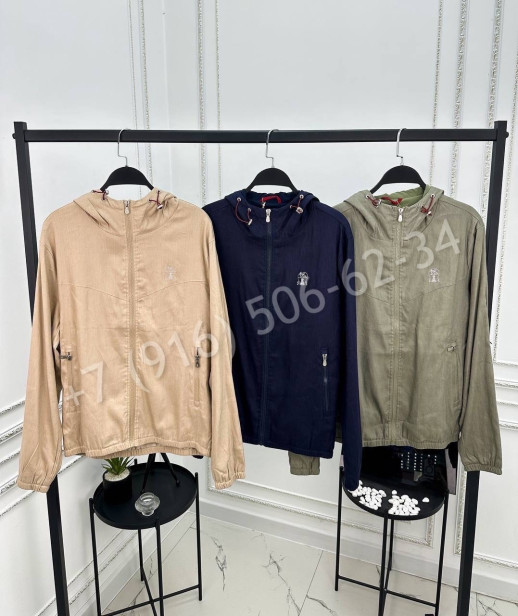 Ветровка Brunello Cucinelli из льна 28465