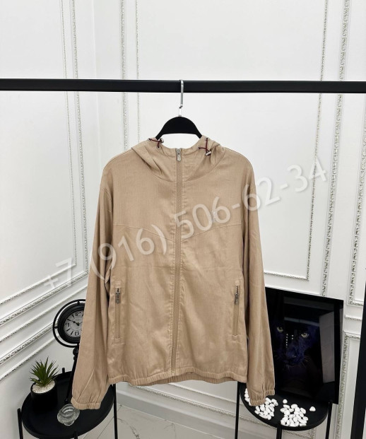 Ветровка Brunello Cucinelli из льна 28465