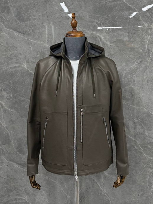 Кожаная куртка Hermes 5741 2