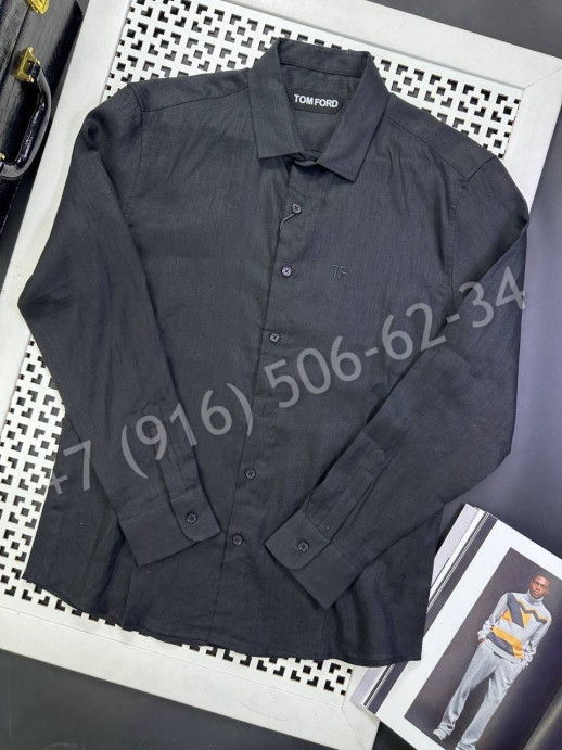 Рубашка из льна Tom Ford 29662