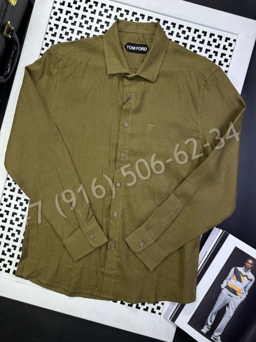 Рубашка из льна Tom Ford 29662