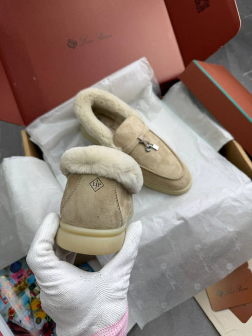 Лоферы Loro Piana на меху 12411 1