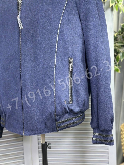 Кашемировая куртка Stefano Ricci со вставки кожи питона / на меху 23612