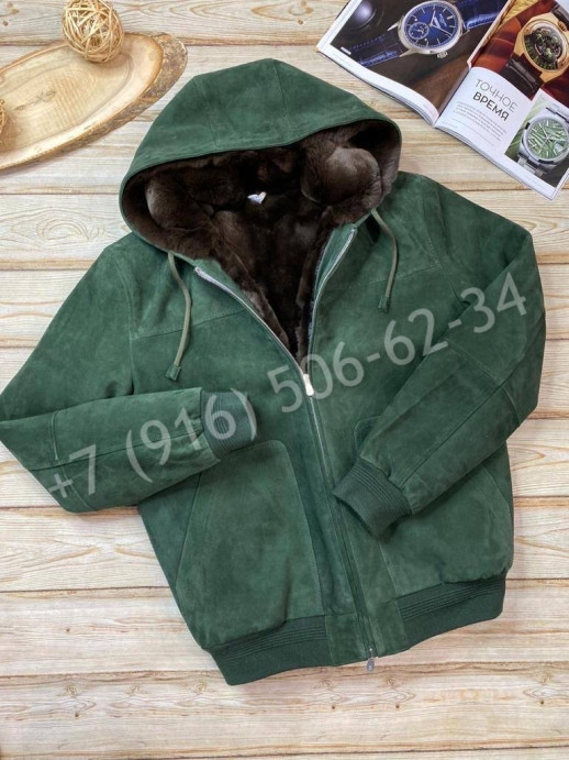 Замшевая куртка Brunello Cucinelli на меху 24357