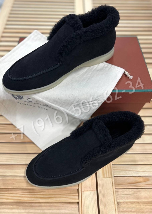 Лоферы на меху Loro Piana 25365