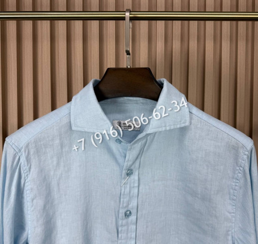 Рубашка Brunello Cucinelli из льна 31300 4