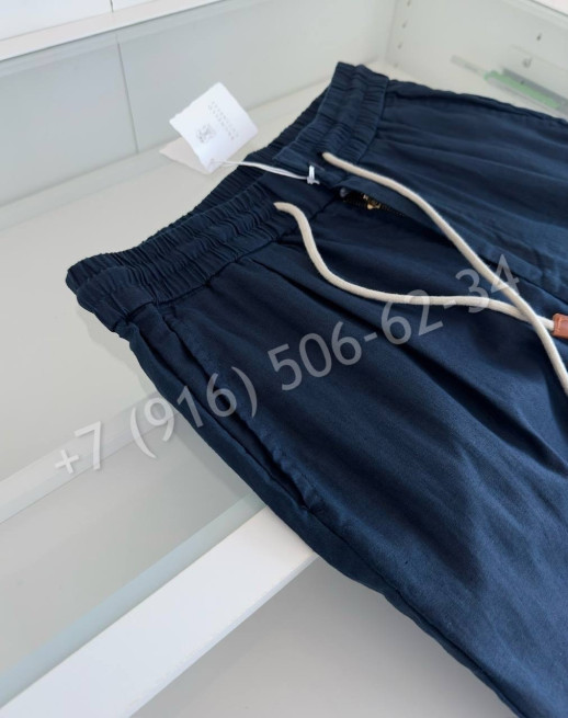 Брюки из льна Brunello Cucinelli 27463