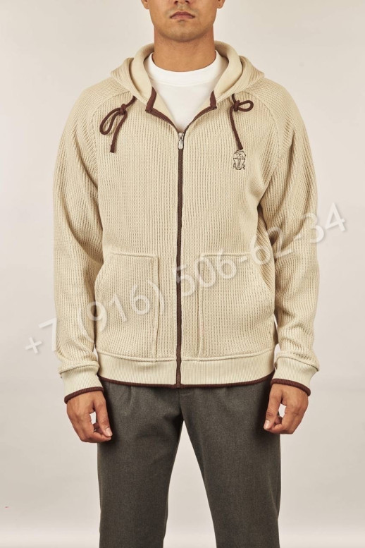 Кардиган Brunello Cucinelli с тонким флюсом внутри 19389