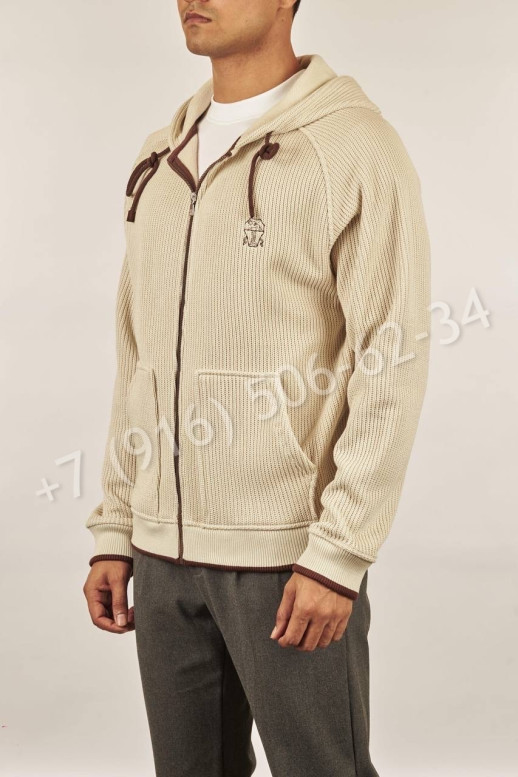 Кардиган Brunello Cucinelli с тонким флюсом внутри 19389