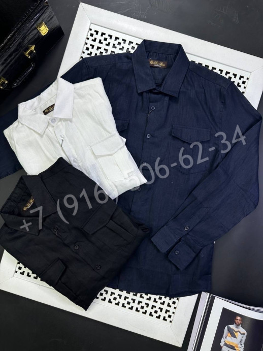 Рубашка из льна Loro Piana 29663