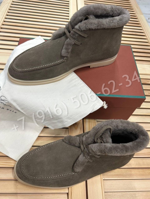 Лоферы на меху Loro Piana 25366