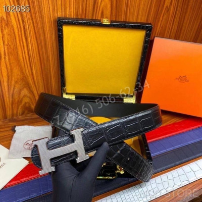 Ремень из кожи крокодила Hermes 10264