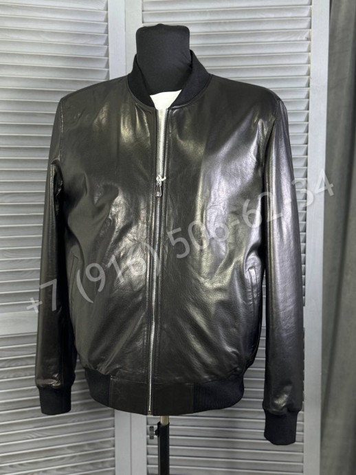 Кожаная куртка Brunello Cucinelli 27264