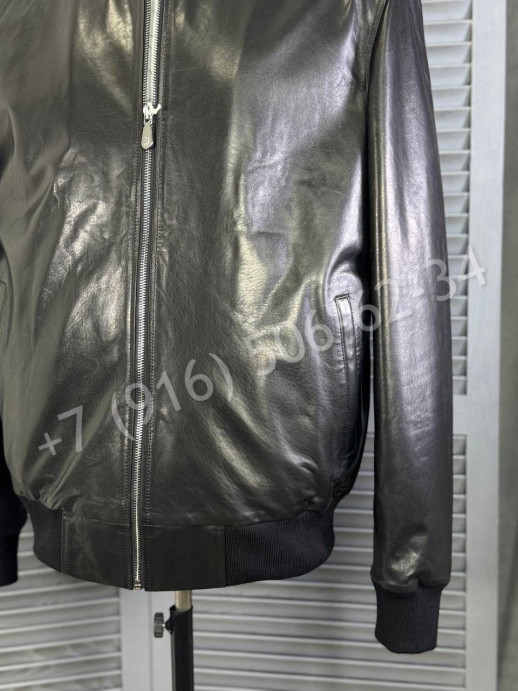 Кожаная куртка Brunello Cucinelli 27264