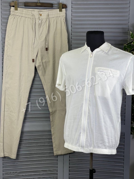 Прогулочный костюм Brunello Cucinelli из льна 15155