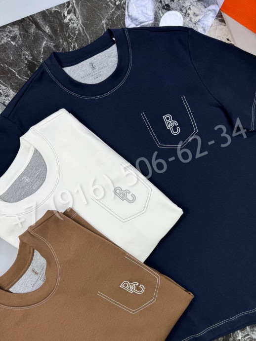 Футболка Brunello Cucinelli кашемир / хлопок 25872