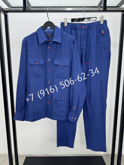 Льняной костюм KITON 15047 10