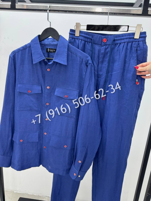 Льняной костюм KITON 15047 10