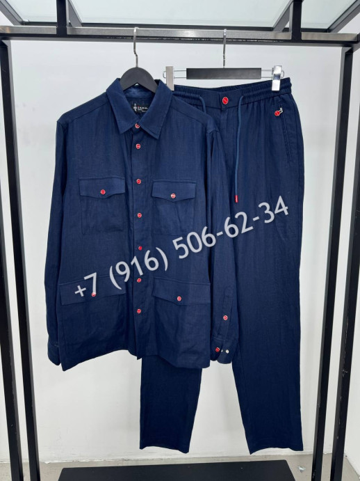 Льняной костюм KITON 15047 10