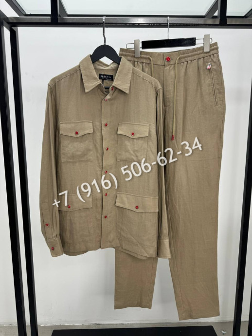 Льняной костюм KITON 15047 10