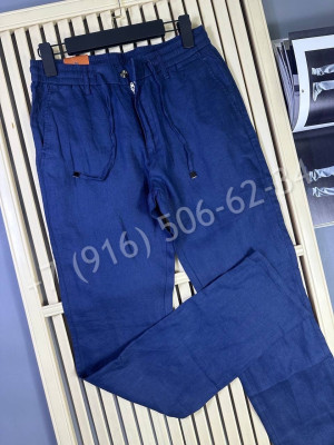 Брюки из льна Loro Piana 30166